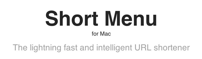 Short Menu - The lightning fast and intelligent UR Short Menu - The lightning fast and intelligent UR